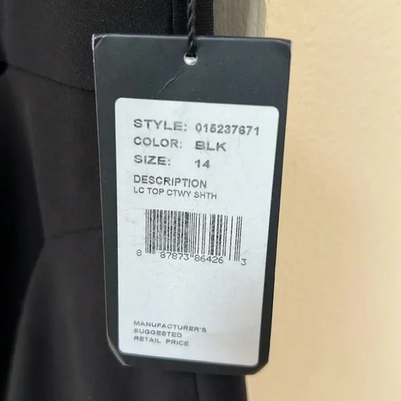 Adrianna Papell Womens Black Lace Ruched Party Cocktail Dress - Picture 3 of 6